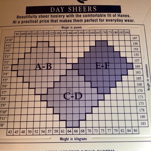 Hanes too day sheer control top pantyhose, color black, size: EF - Picture 6 of 12